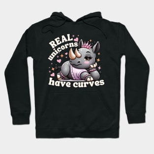 Real Unicorns Have Curves Hoodie